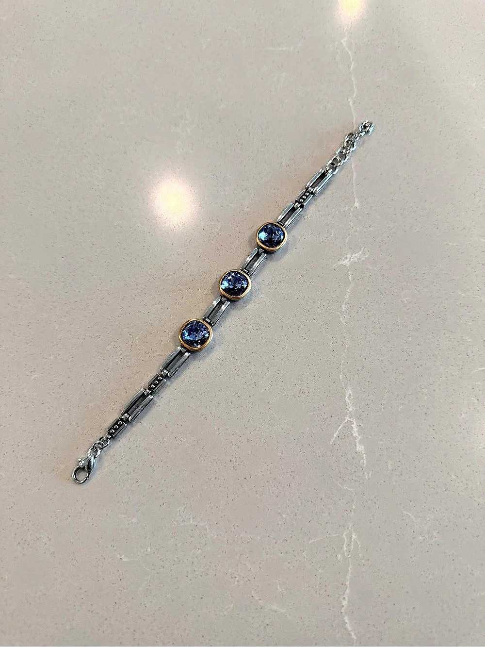 Brighton Venusian Two-Tone Swarvoski Crystal   Bracelet Like New